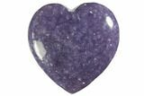 1.6" Polished Lepidolite Hearts - Photo 2